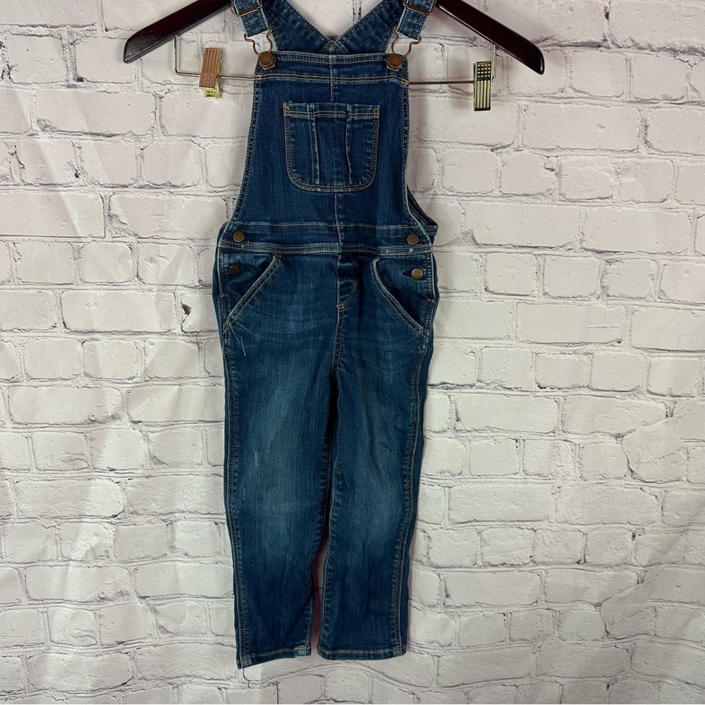 BabyGap Denim Overalls for Kids sz 4 cotton blend boho western